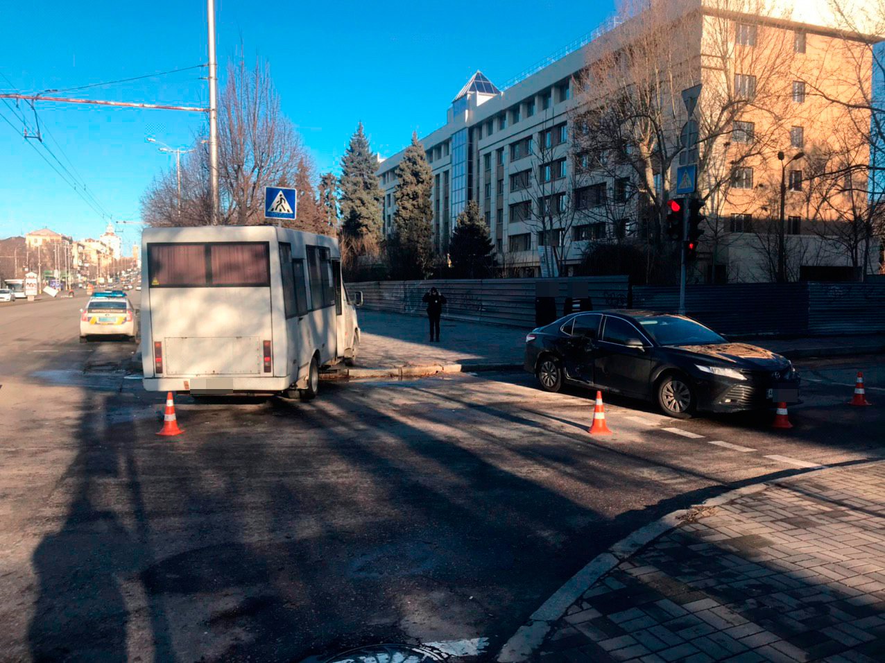 ДТП на проспекте Соборном / фото: патрульная полиция
