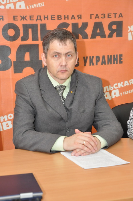 Федор Олексюк рассказл о коллекторах в запорожской области.
Фото Павла Веселкова.