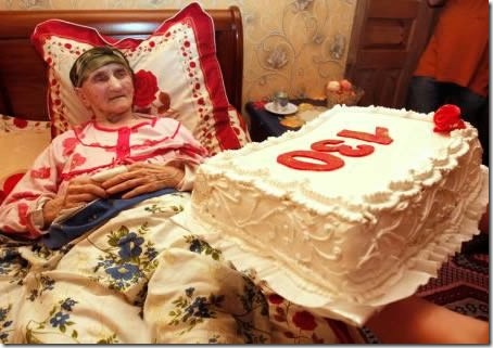Самый старый человек на Змеле - Антиса Хвичава (Грузия), что прожила целых 130 лет. Фото с сайта ibigdan.livejournal.com