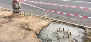 На Голосеевском проспекте меняют фонарные столбы: почему киевляне недовольны