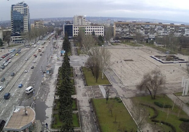 Погода в Запорожье 5 февраля 2021. Фото с камеры видеонаблюдения