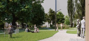 Мелкие заценят: в Сквере Киевских интеллигентов обновили детскую площадку