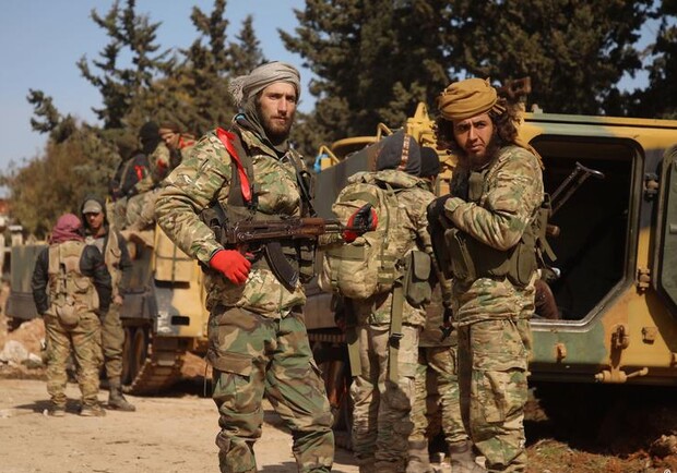 Россия завезла в оккупированный Мелитополь сирийских наемников. || Фото: Aaref WATAD / AFP