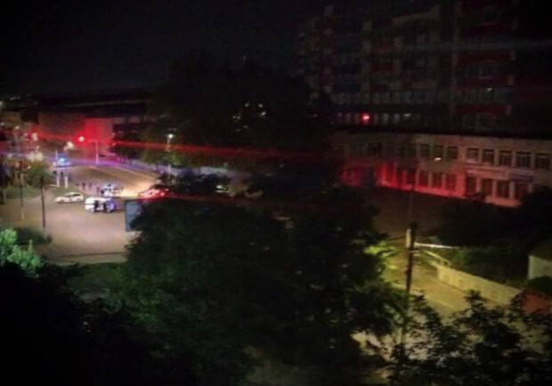 В Мелитополе прогремел взрыв: горело здание, которое захватили оккупанты || - фото: t.me/ivan_fedorov_melitopol
