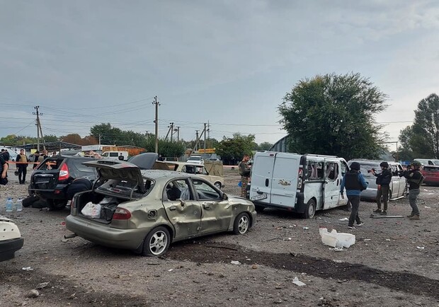 Збільшилась кількість постраждалих внаслідок ракетного удару по Запоріжжю. || Фото: ukrinform.ua