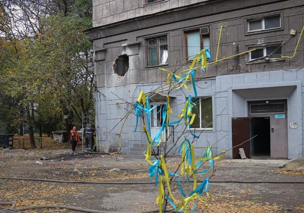 Вражеская ракета повредила архитектурную памятку в Запорожье - || фото: t.me/zoda_gov_ua