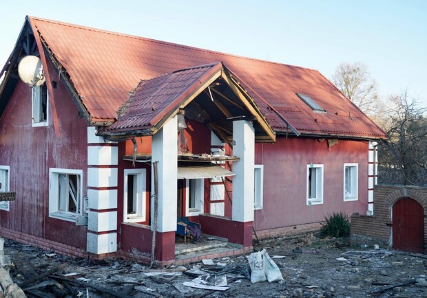 У Київській області дрон "Shahed" упав просто на подвір’я пенсіонерів. || Фото: Кулеба Олексій