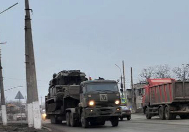 У бік Бердянська поїхала велика колона техніки окупантів - || фото: t.me/andriyshTime