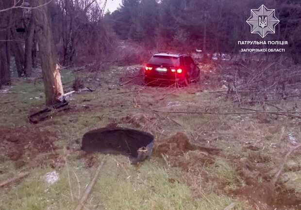 Уровень алкоголя в крови превышал норму в 11 раз: в Запорожье водитель BMW совершил ДТП. || Фото: facebook.com/zaporizhiapolice
