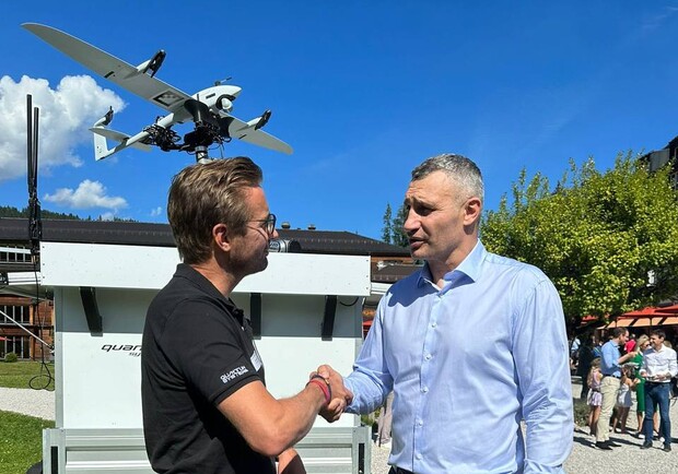 Київ передасть на фронт 100 німецьких дронів - || фото: t.me/vitaliy_klitschko
