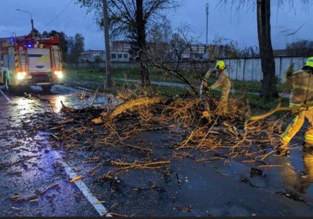 Через шквальний вітер у Києві вже двоє загиблих та 7 постраждалих. || Фото: t.me/Klymenko_MVS