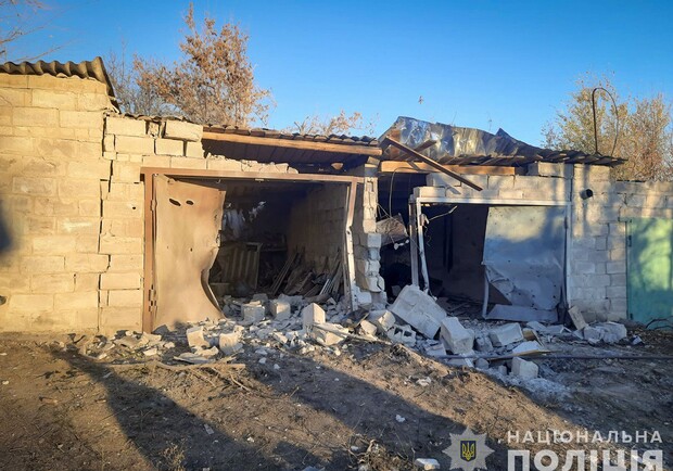 В полиции показали последствия вражеских обстрелов Запорожской области. || Фото: zp.npu.gov.ua