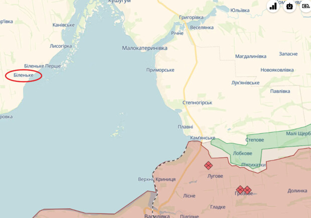 Оккупанты обстреляли село Беленькое в Запорожском районе: двое погибших || - фото: deepstatemap