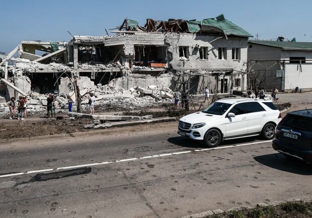Как выглядит Вольнянск после ракетной атаки. || Фото: 061.ua