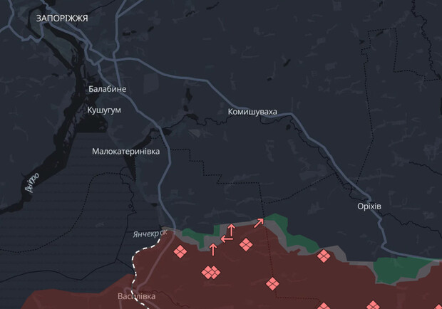 У Запорізькій області росіяни змінили тактику і розпочали штурмові дії у складі підрозділів - фото