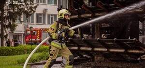 Пожар на Белоцерковской ТЭЦ: кадры с места ликвидации