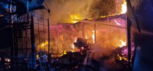 В Одесской области горели дом и сухая трава: погибла пожилая женщина