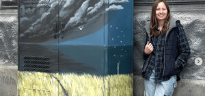 В Днепре серые электрощитки стали холстами для искусства