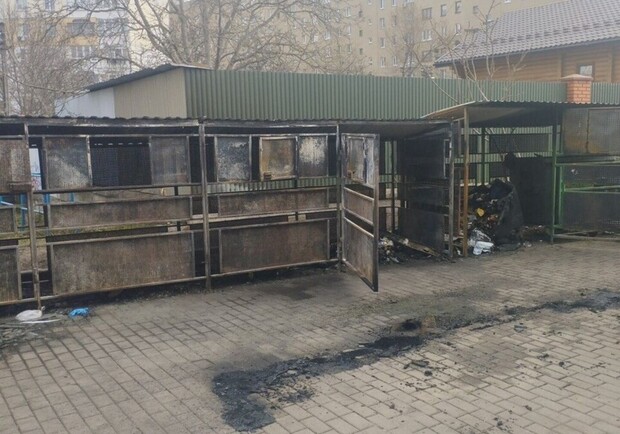 На Грінченка у Львові горів майданчик для відходів: причини з’ясовує поліція