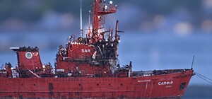 Выполнял поисково-спасательную миссию: под обстрел в порту Одесчины попал гражданский буксир