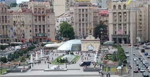 На Майдане усиленное патрулирование. Фото Николая Лещука