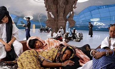 Видеоинсталляция Allegoria Sacra - одна из самых зрелищных в программе. Фото: Мультимедиа Арт Музей