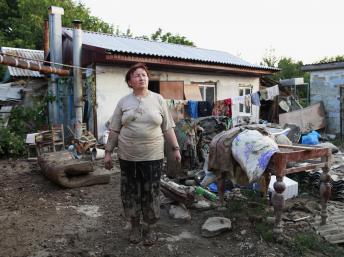 В Запорожье помогают затопленному Крымску. Фото: russian.rfi.fr