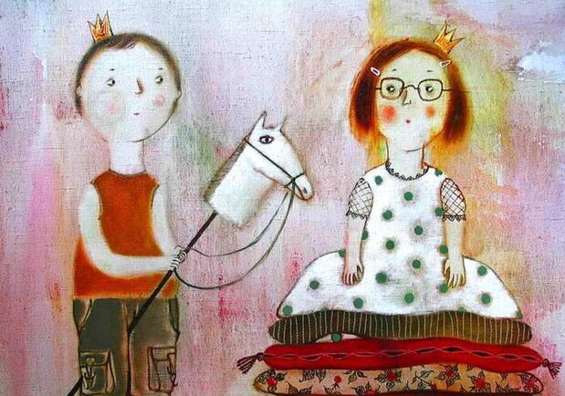 В Киев летят принц и принцесса. Скриншот из мультфильма.