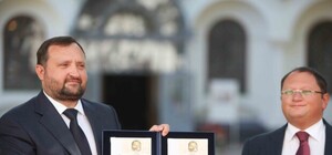 Сергей Арбузов принял участие в презентации марки, выпущенной к 1025-летию крещения Руси