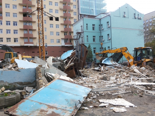 Исторический дом на Жилянской снесли. Фото: www.svidomo.org