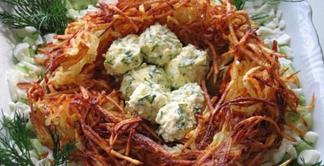 Новогодние салаты 2014: рецепт и фото салата с креветками на год Лошади