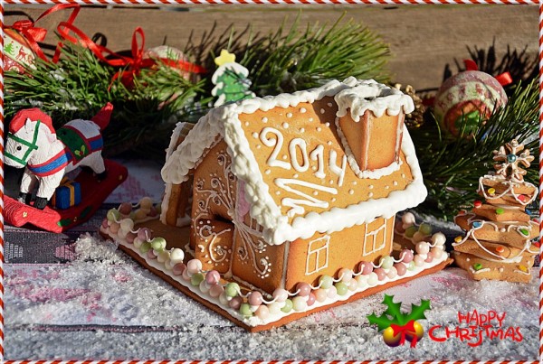 Новогодний пряничный домик рецепт с фото пошагово