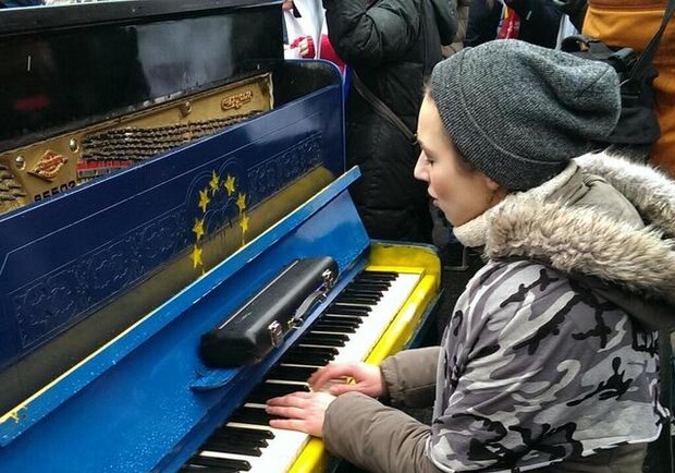 В сети интернет появилась трансляция с запорожского евромандана. Фото с сайта censor.net.ua
