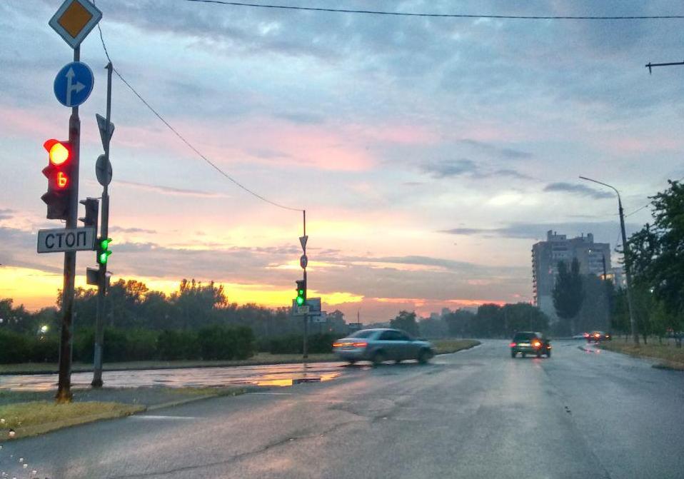 Красота над Запорожьем. Фото: Vgorode
