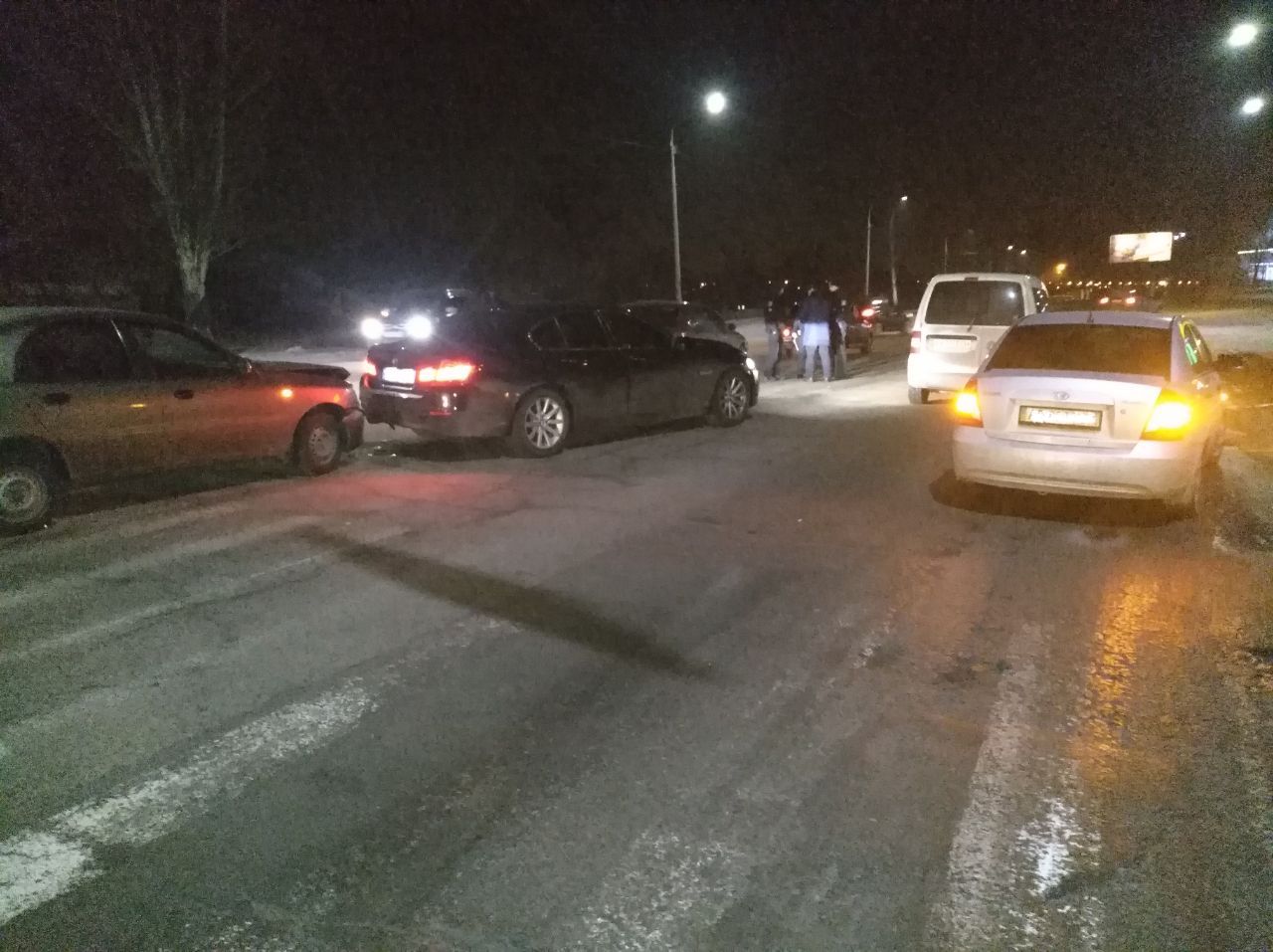 Авария на Украинской. фото: патрульная полиция Запорожья