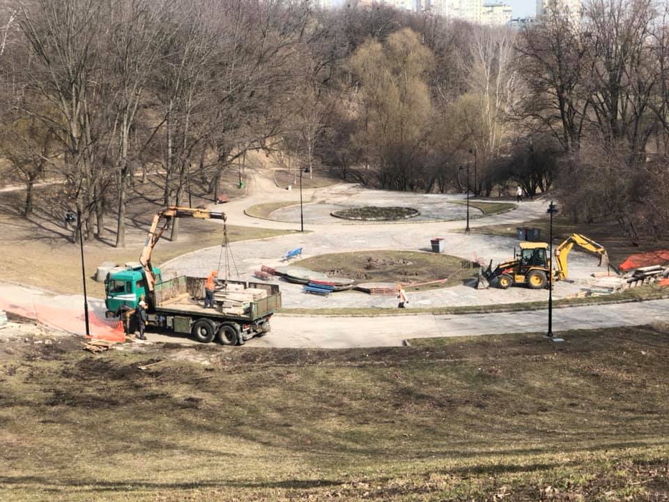 В столице продолжили реконструировать Соломенский ландшафтный парк / facebook.com / lossolomaskyiv