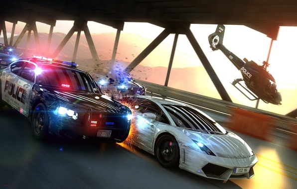 В Запорожье гонялись за "Ауди". Кадр из игры NFS: Most Wanted