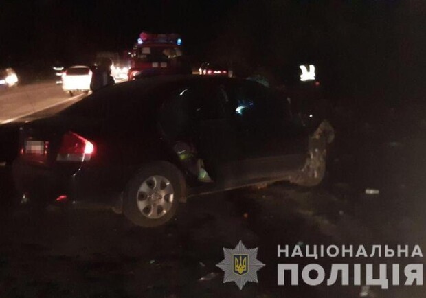 ДТП под Запорожьем. Фото: Нацполиция