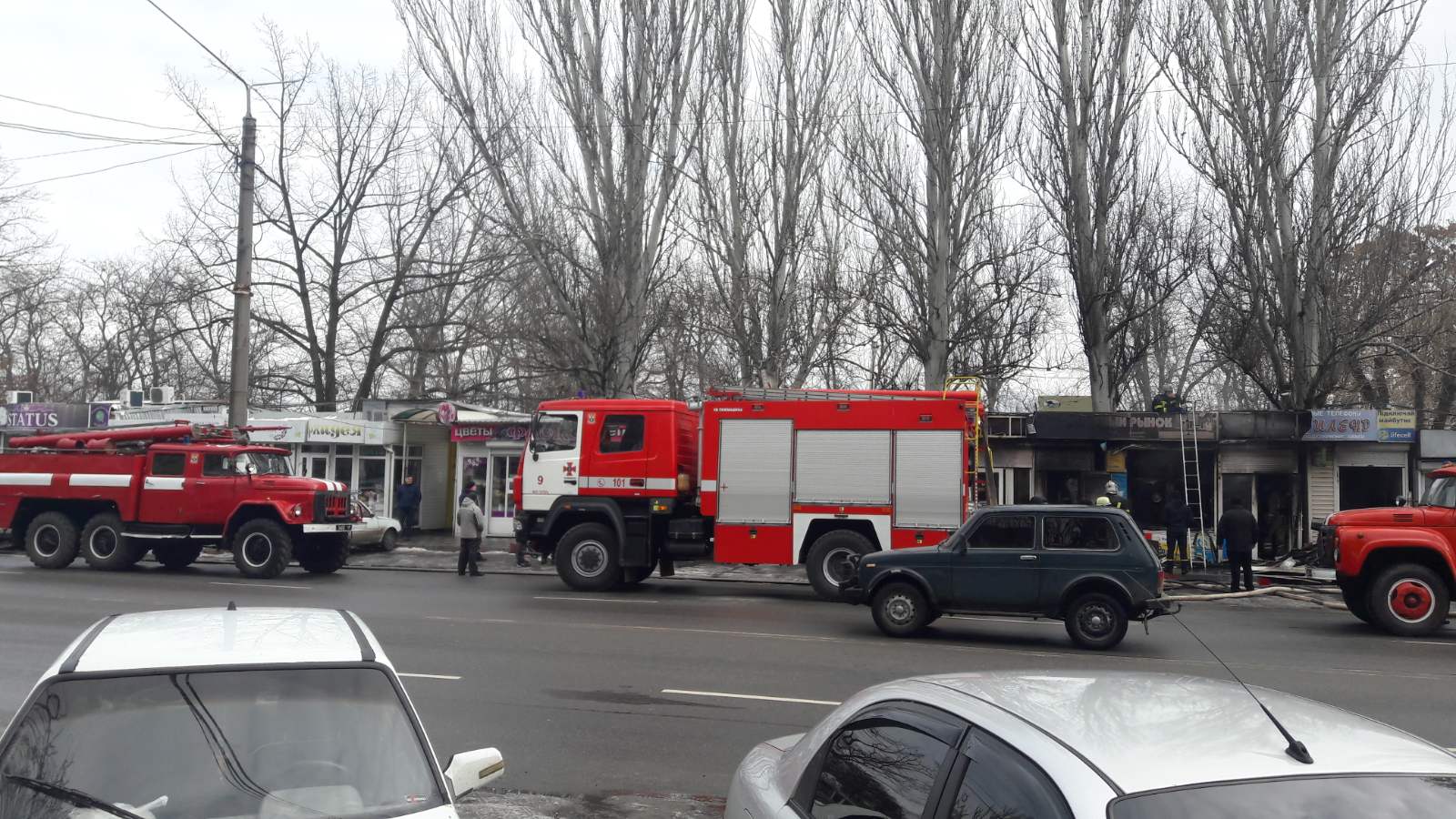 В Запорожье водители не пропускали пожарных на вызов / фото: fb Головне управління ДСНС України у Запорізькій області