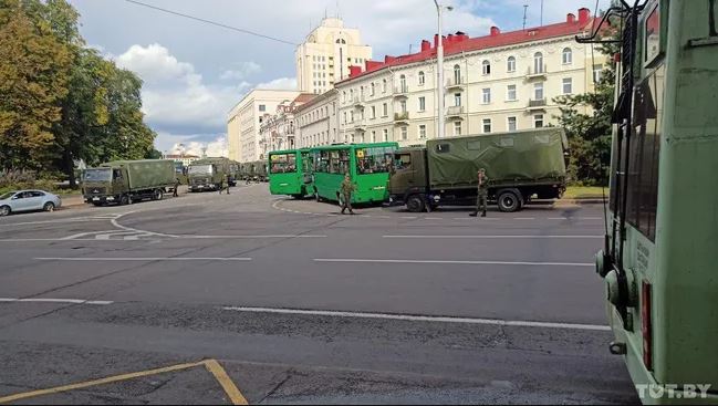 Силовики готовятся к протестам в Беларуси. Фото: tut.by