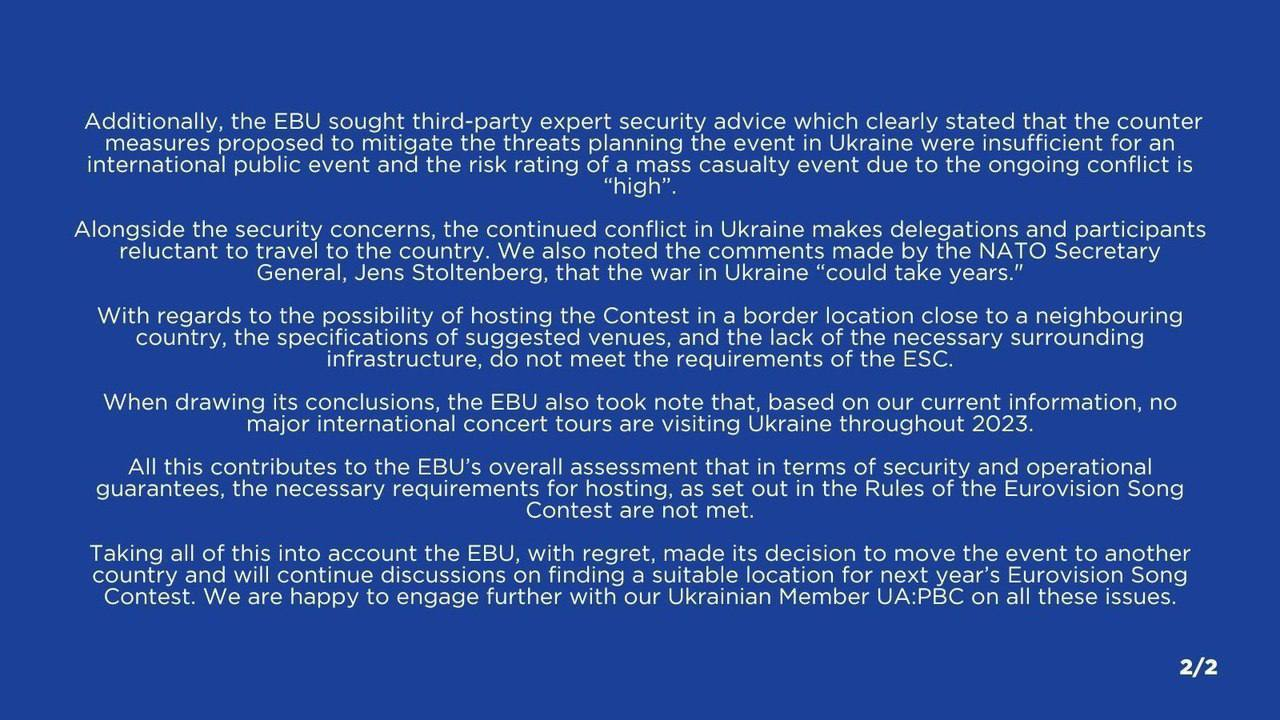 "Пояснення рішення EBU. || Фото: ebu.ch"