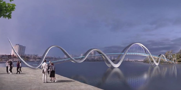 Вот так будет выглядеть мост. Источник фото: "Вечерний Киев"