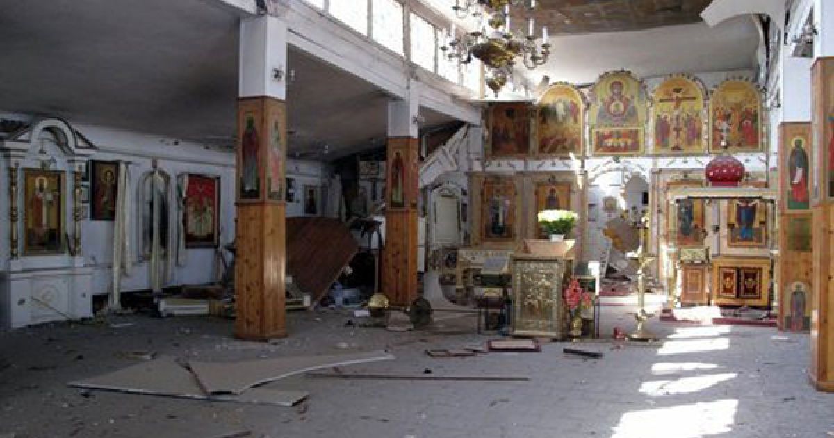 Кадры из церкви после взрыва. Источник фото: "ТСН"