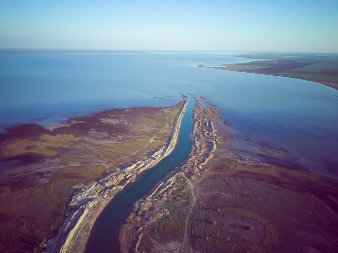 "Молочный лиман в Запорожской области – || фото: facebook.com/profile.php?id=100001090488489"