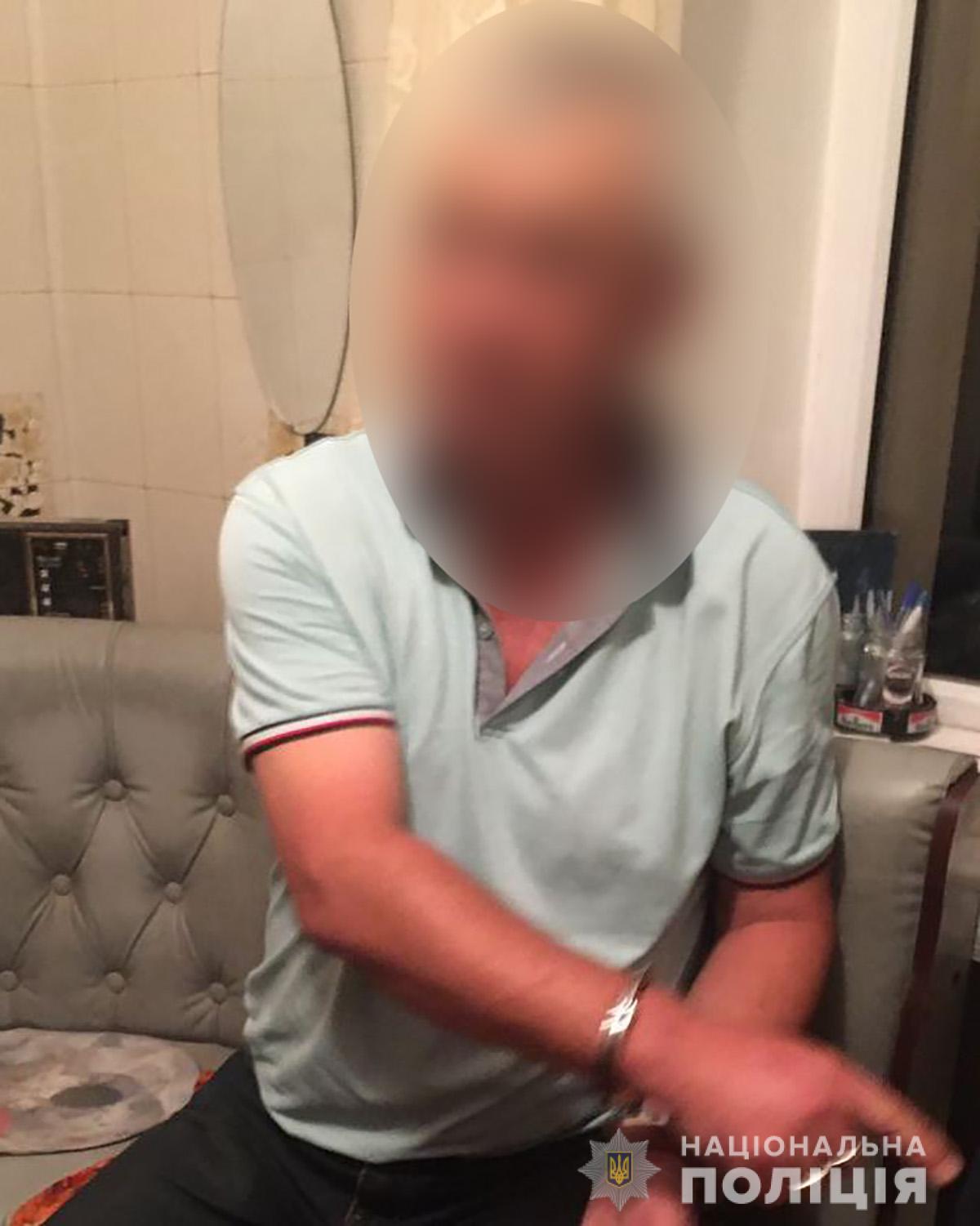 "Подозреваемый в развращении детей / фото: ГУ НП в Запорожской области"