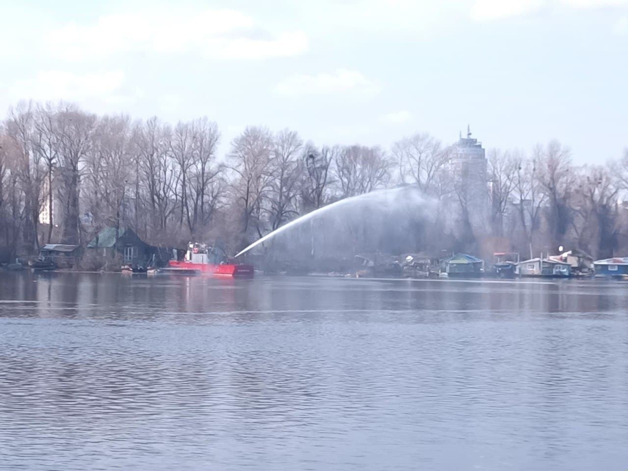 "Пожар на Собачем острове. Фото: ГСЧС"