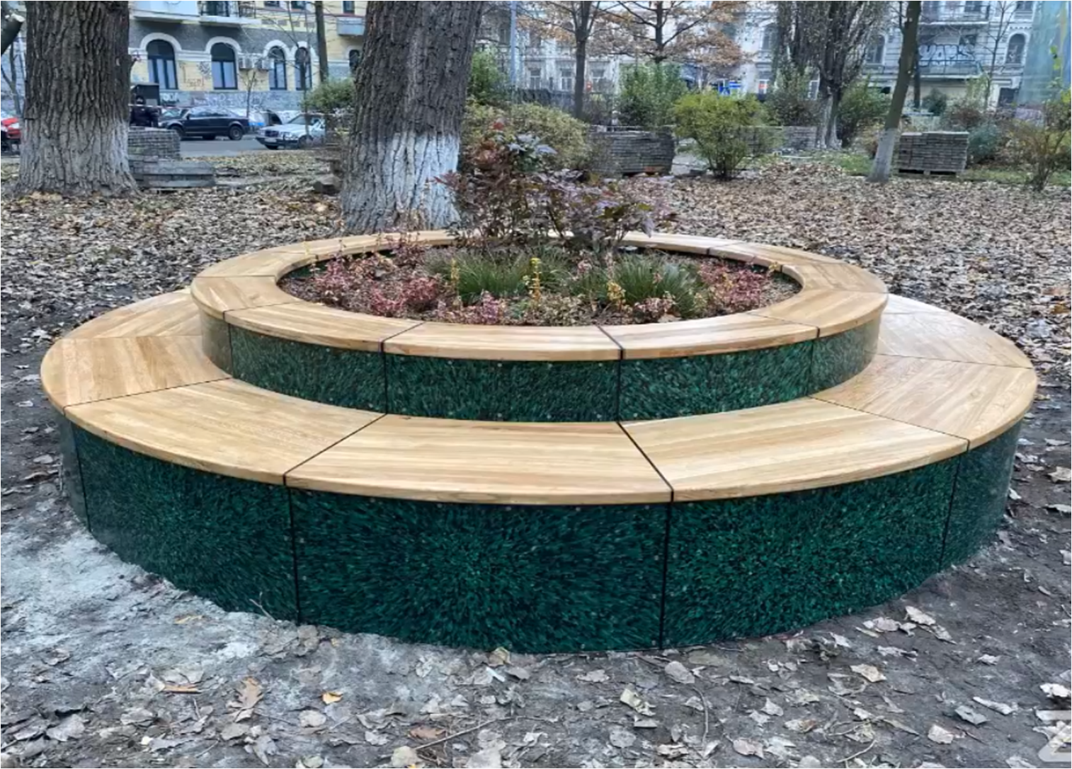 "Скамейка из крышечек. Facebook &quot;Агенти змін&quot;"